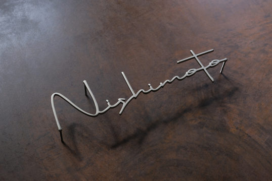 ステンレス切り文字表札