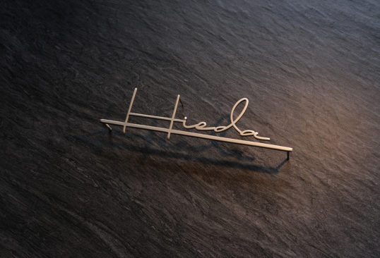 ステンレス切り文字表札