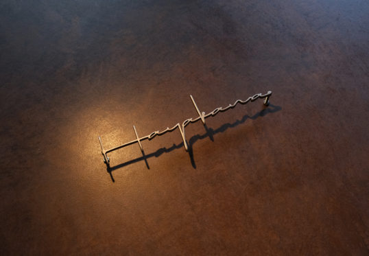 ステンレス切り文字表札