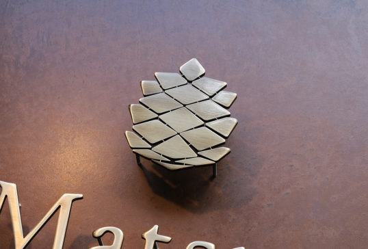 いぶし真鍮切り文字表札