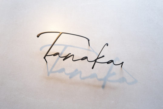 ステンレス切り文字表札