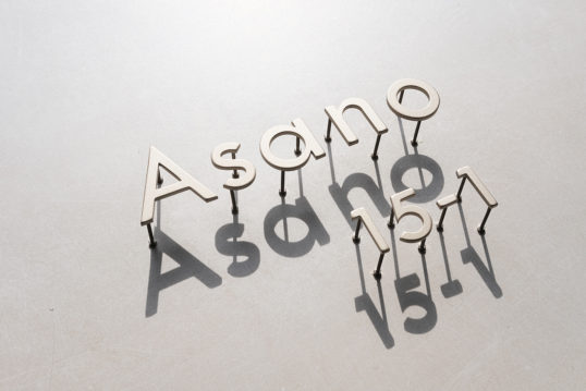 ステンレス切り文字表札