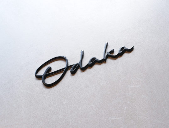 ステンレス切り文字表札