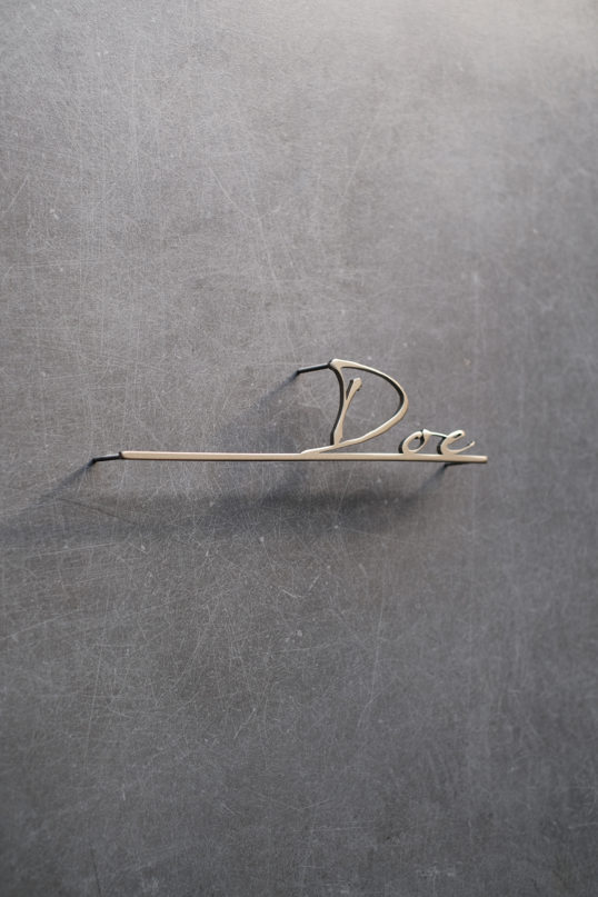 ステンレス切り文字表札